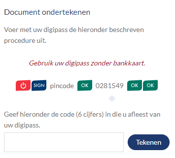 Documenten ondertekenen